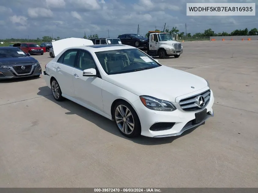 2014 Mercedes-Benz E 350 VIN: WDDHF5KB7EA816935 Lot: 39572470