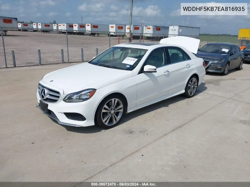 2014 Mercedes-Benz E 350 VIN: WDDHF5KB7EA816935 Lot: 39572470