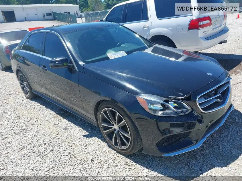 2014 Mercedes-Benz E 350 VIN: WDDHF5KB0EA855172 Lot: 39766398