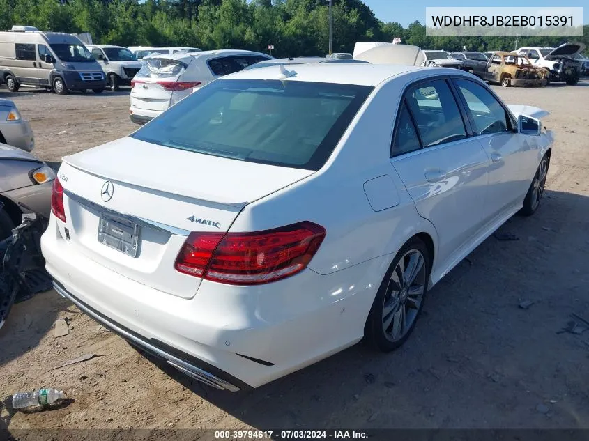 2014 Mercedes-Benz E 350 4Matic VIN: WDDHF8JB2EB015391 Lot: 39794617