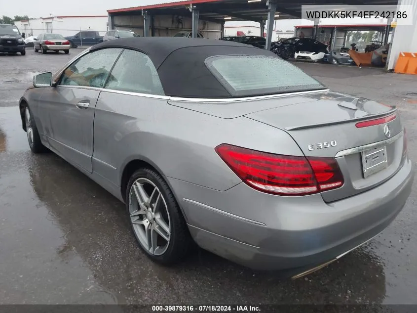 2014 Mercedes-Benz E 350 VIN: WDDKK5KF4EF242186 Lot: 39879316