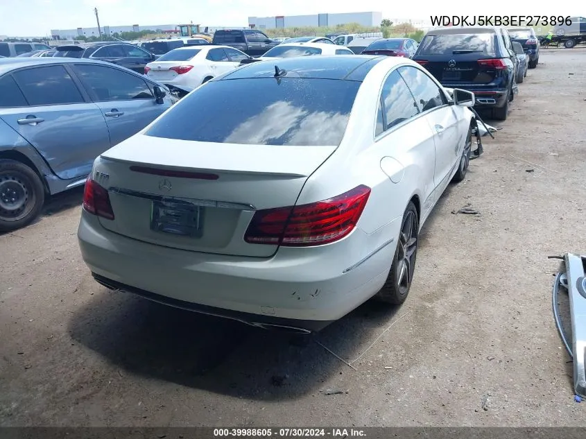 2014 Mercedes-Benz E 350 VIN: WDDKJ5KB3EF273896 Lot: 39988605