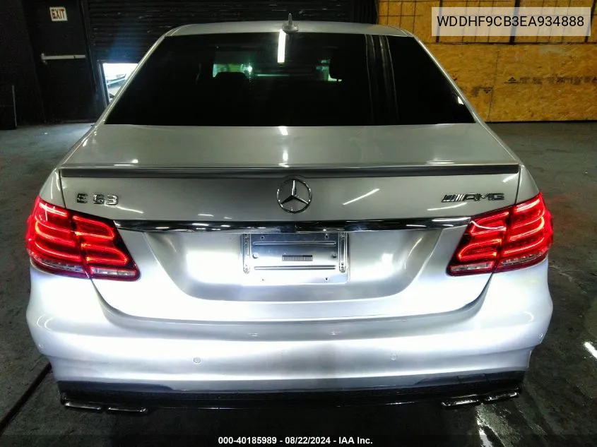 2014 Mercedes-Benz E 63 Amg 4Matic VIN: WDDHF9CB3EA934888 Lot: 40185989