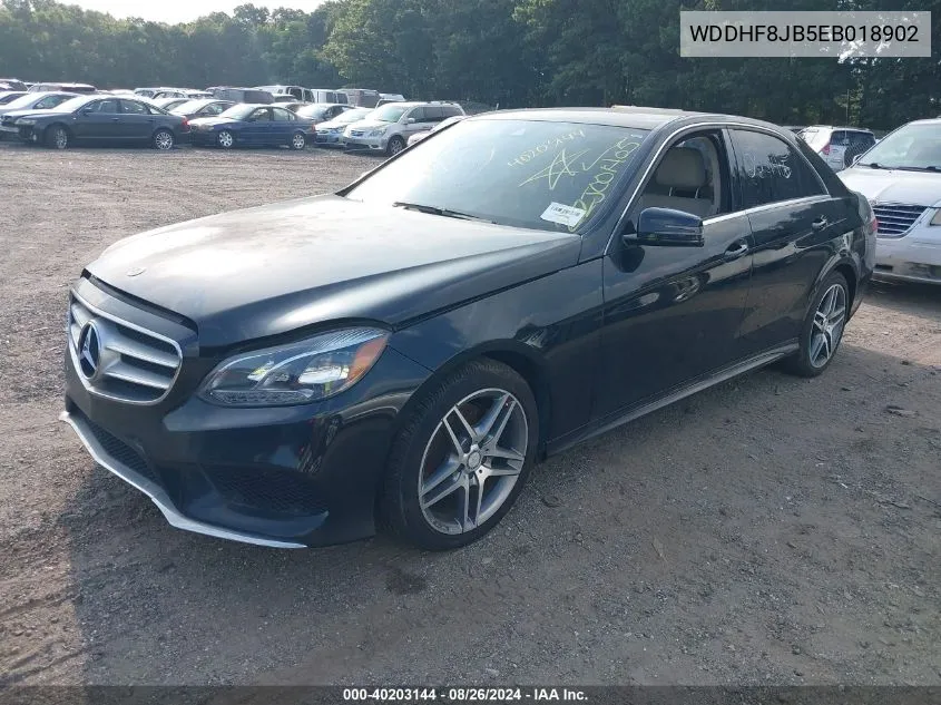 2014 Mercedes-Benz E 350 4Matic VIN: WDDHF8JB5EB018902 Lot: 40203144