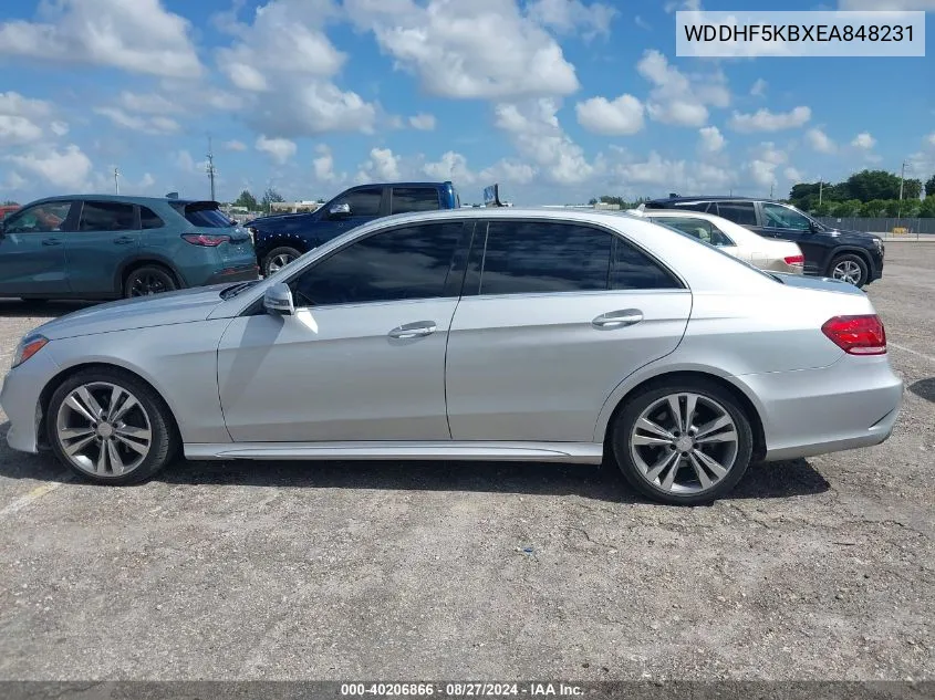 2014 Mercedes-Benz E 350 VIN: WDDHF5KBXEA848231 Lot: 40206866