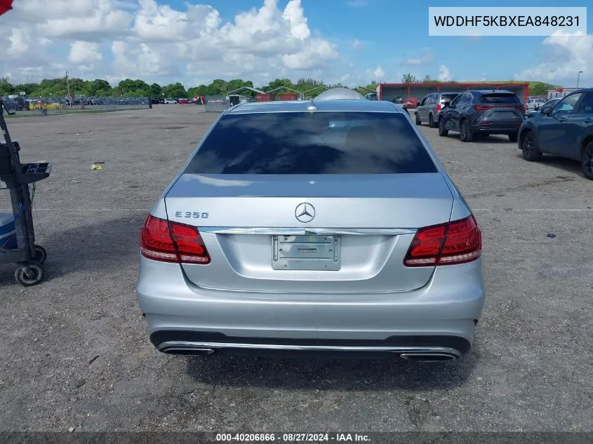 2014 Mercedes-Benz E 350 VIN: WDDHF5KBXEA848231 Lot: 40206866