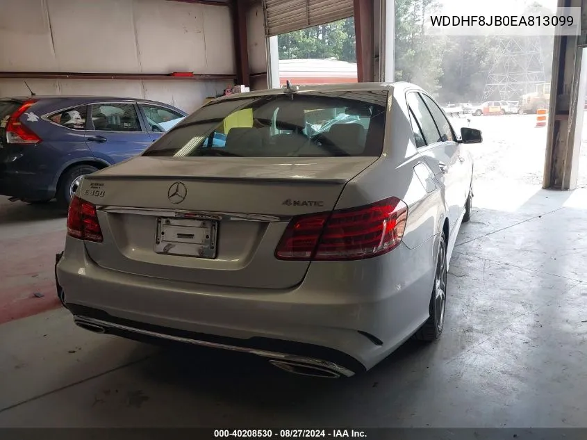 2014 Mercedes-Benz E 350 4Matic VIN: WDDHF8JB0EA813099 Lot: 40208530