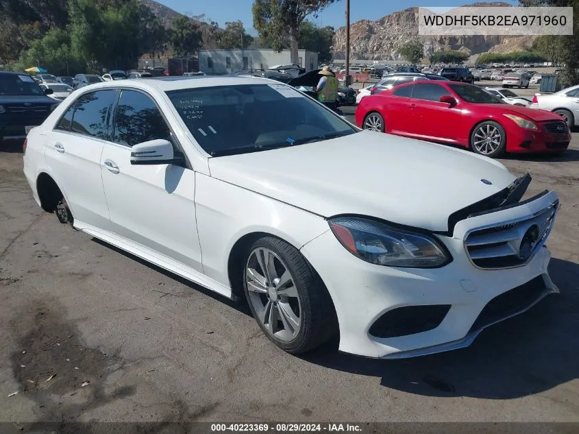 2014 Mercedes-Benz E 350 VIN: WDDHF5KB2EA971960 Lot: 40223369