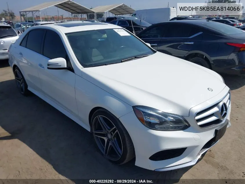 2014 Mercedes-Benz E 350 VIN: WDDHF5KB5EA814066 Lot: 40225292