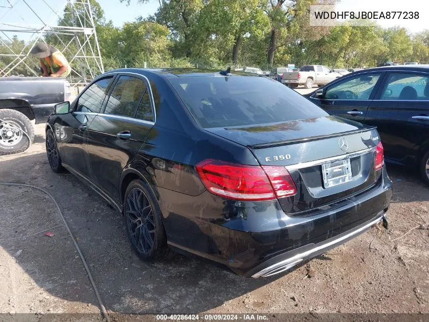 2014 Mercedes-Benz E 350 4Matic VIN: WDDHF8JB0EA877238 Lot: 40286424