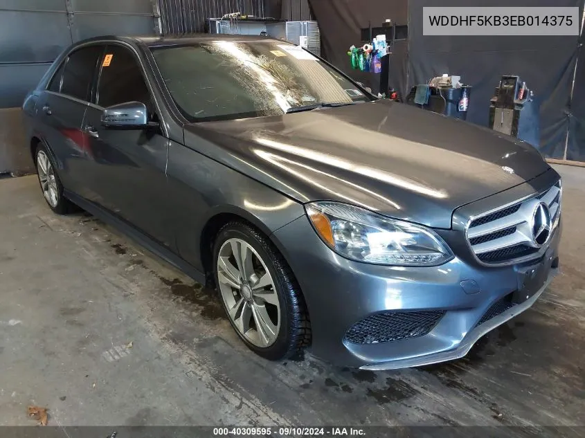 2014 Mercedes-Benz E 350 350 VIN: WDDHF5KB3EB014375 Lot: 40309595