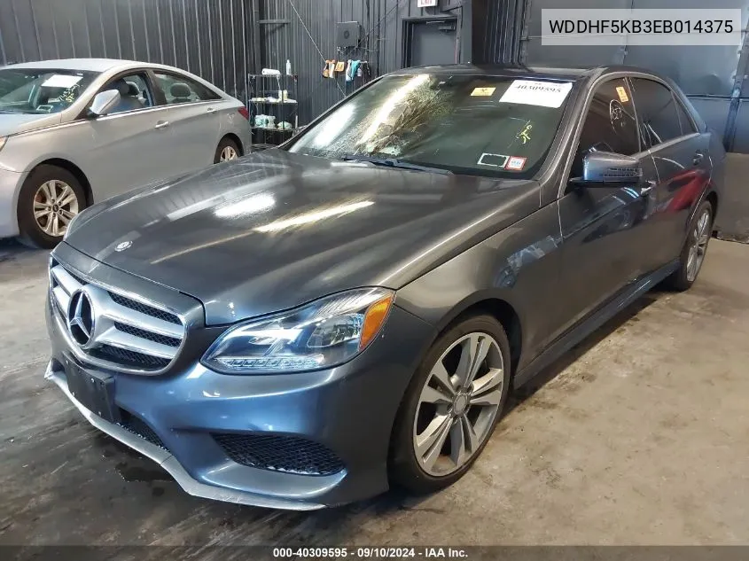 2014 Mercedes-Benz E 350 350 VIN: WDDHF5KB3EB014375 Lot: 40309595