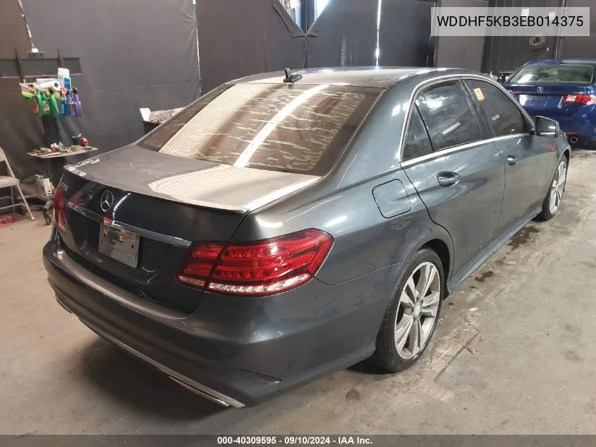 2014 Mercedes-Benz E 350 350 VIN: WDDHF5KB3EB014375 Lot: 40309595