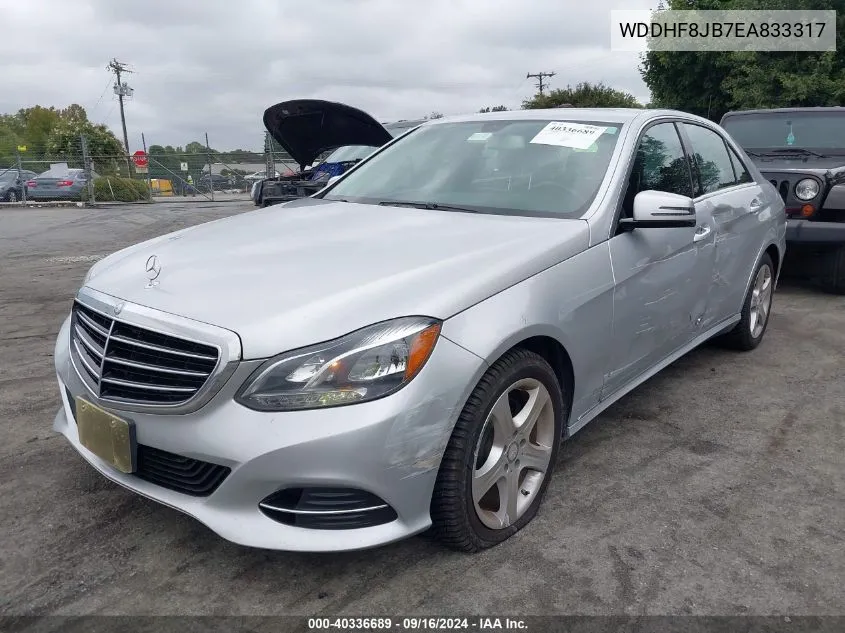 2014 Mercedes-Benz E 350 4Matic/E 350 Sport VIN: WDDHF8JB7EA833317 Lot: 40336689