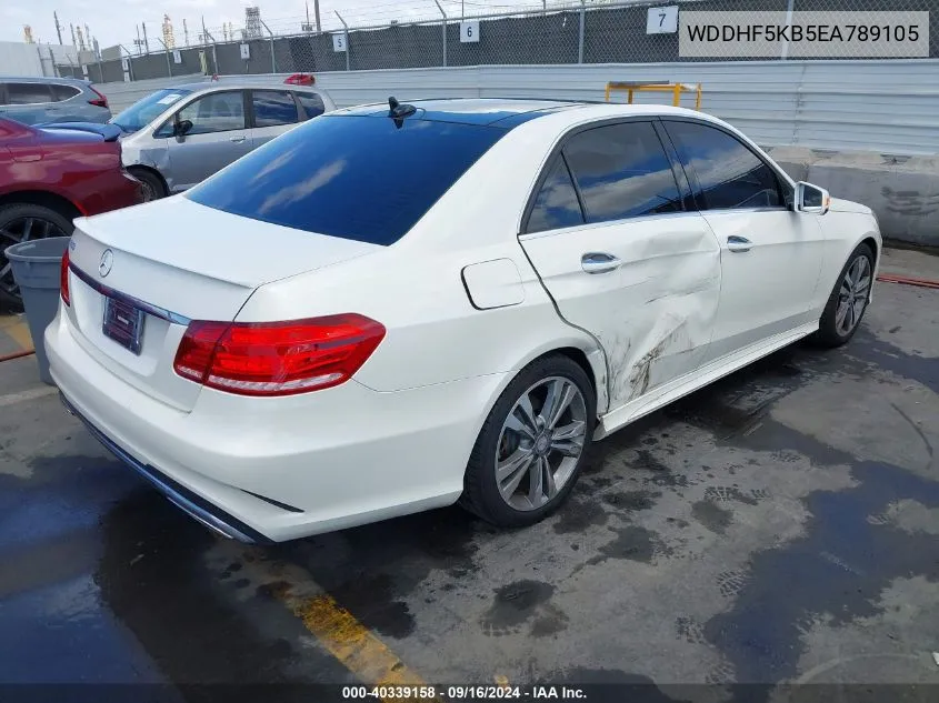 2014 Mercedes-Benz E 350 VIN: WDDHF5KB5EA789105 Lot: 40339158