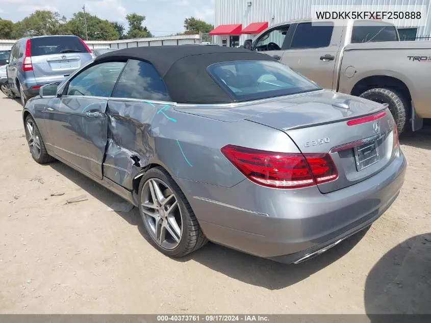 2014 Mercedes-Benz E 350 VIN: WDDKK5KFXEF250888 Lot: 40373761