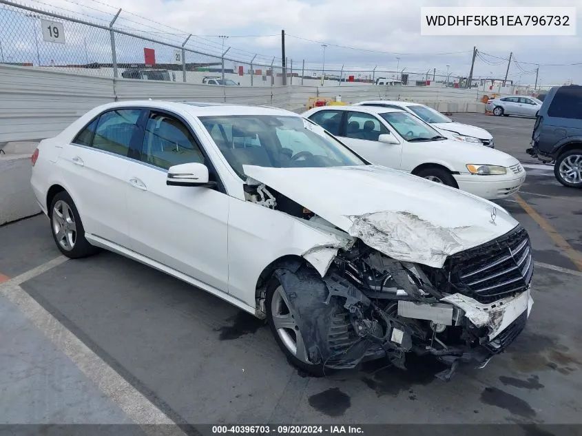 2014 Mercedes-Benz E 350 VIN: WDDHF5KB1EA796732 Lot: 40396703