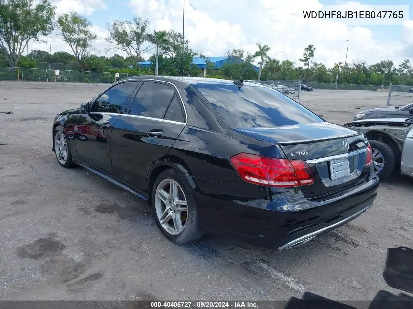 2014 Mercedes-Benz E 350 4Matic/E 350 Sport VIN: WDDHF8JB1EB047765 Lot: 40405727