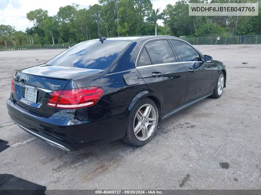 2014 Mercedes-Benz E 350 4Matic/E 350 Sport VIN: WDDHF8JB1EB047765 Lot: 40405727