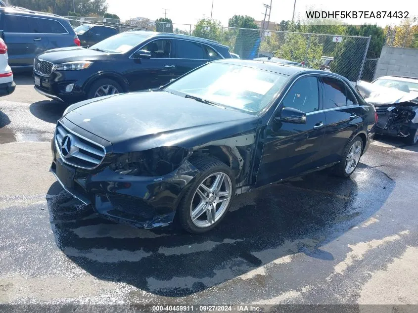 2014 Mercedes-Benz E 350 VIN: WDDHF5KB7EA874432 Lot: 40459911