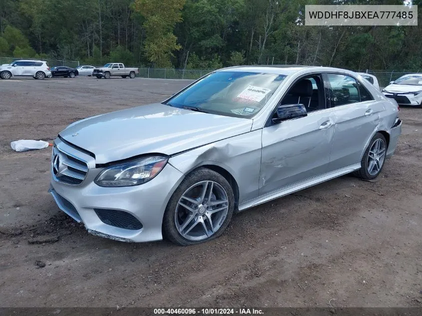 2014 Mercedes-Benz E 350 4Matic/E 350 Sport VIN: WDDHF8JBXEA777485 Lot: 40460096