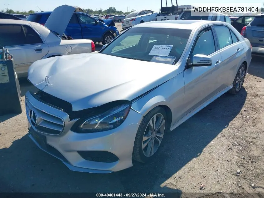 2014 Mercedes-Benz E 350 VIN: WDDHF5KB8EA781404 Lot: 40461443