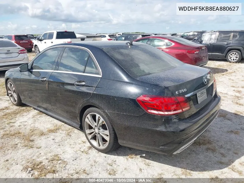 2014 Mercedes-Benz E 350 VIN: WDDHF5KB8EA880627 Lot: 40473346