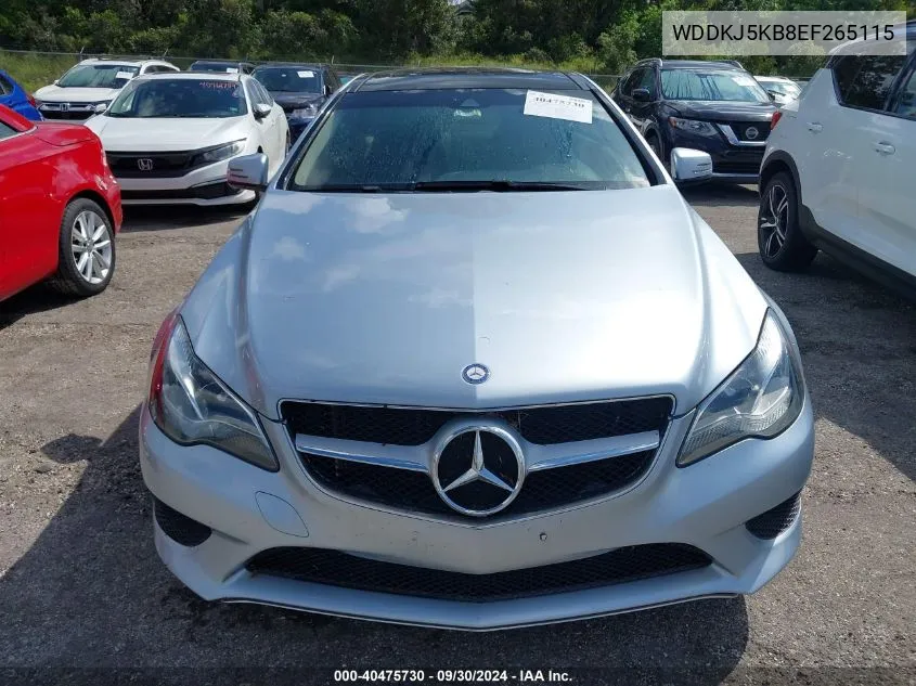 2014 Mercedes-Benz E 350 VIN: WDDKJ5KB8EF265115 Lot: 40475730