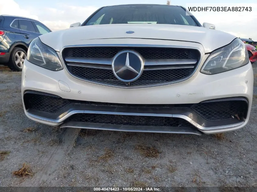 2014 Mercedes-Benz E 63 Amg S 4Matic VIN: WDDHF7GB3EA882743 Lot: 40476423