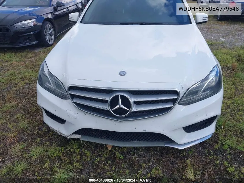 2014 Mercedes-Benz E 350 VIN: WDDHF5KB0EA779548 Lot: 40489826