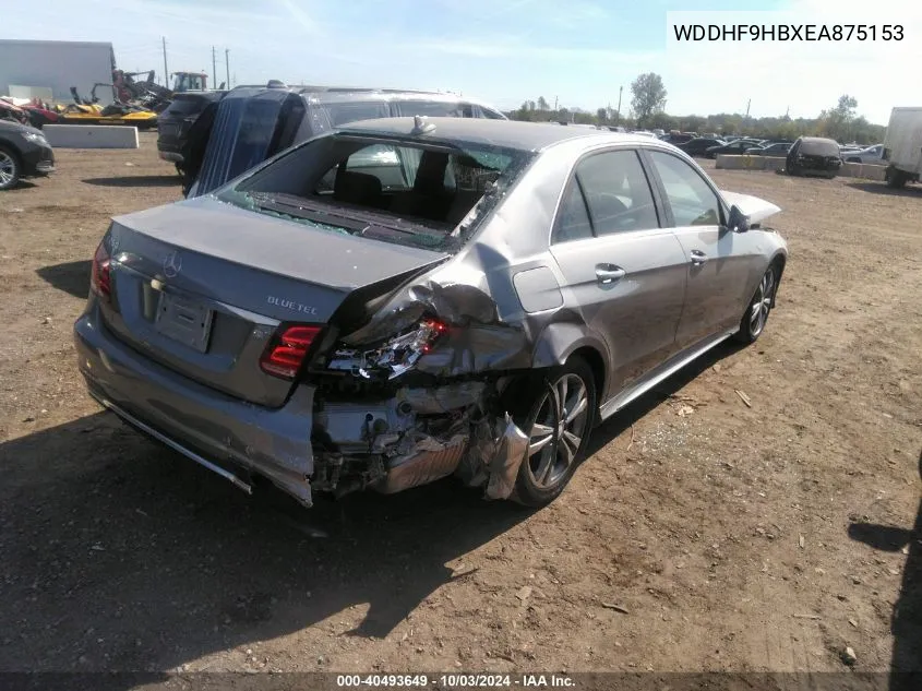 2014 Mercedes-Benz E 250 Bluetec 4Matic VIN: WDDHF9HBXEA875153 Lot: 40493649