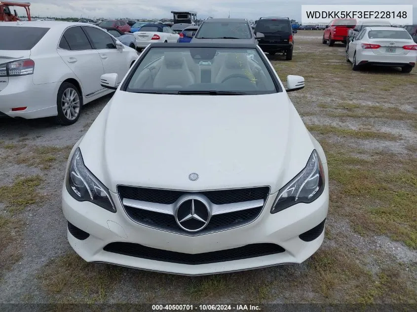 2014 Mercedes-Benz E 350 VIN: WDDKK5KF3EF228148 Lot: 40500701