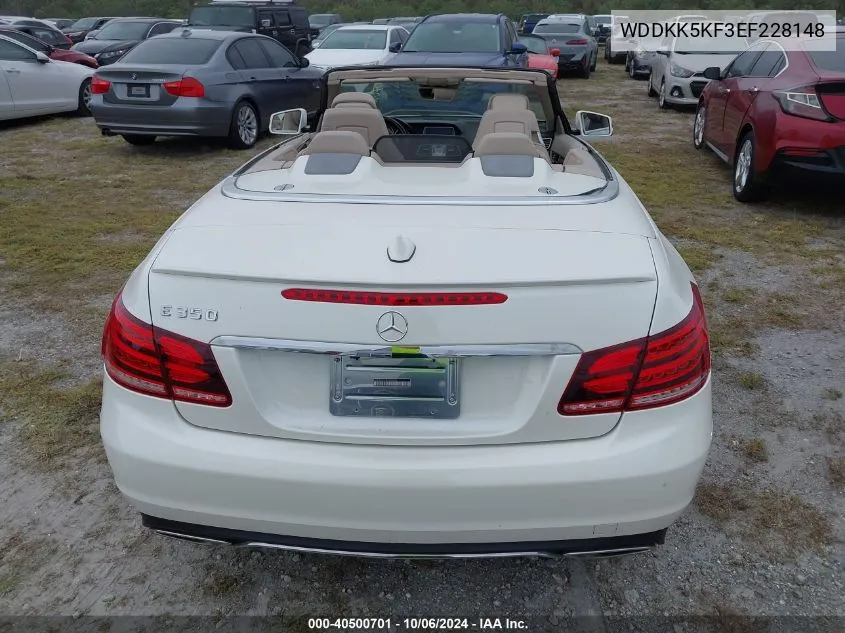 2014 Mercedes-Benz E 350 VIN: WDDKK5KF3EF228148 Lot: 40500701