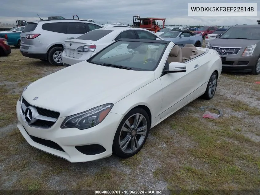 2014 Mercedes-Benz E 350 VIN: WDDKK5KF3EF228148 Lot: 40500701