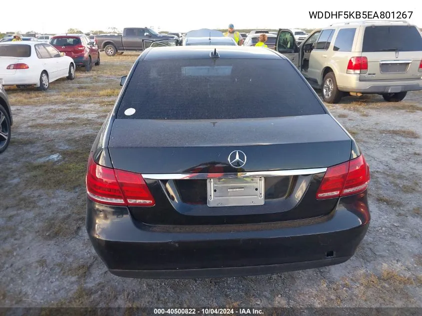 2014 Mercedes-Benz E 350 VIN: WDDHF5KB5EA801267 Lot: 40500822