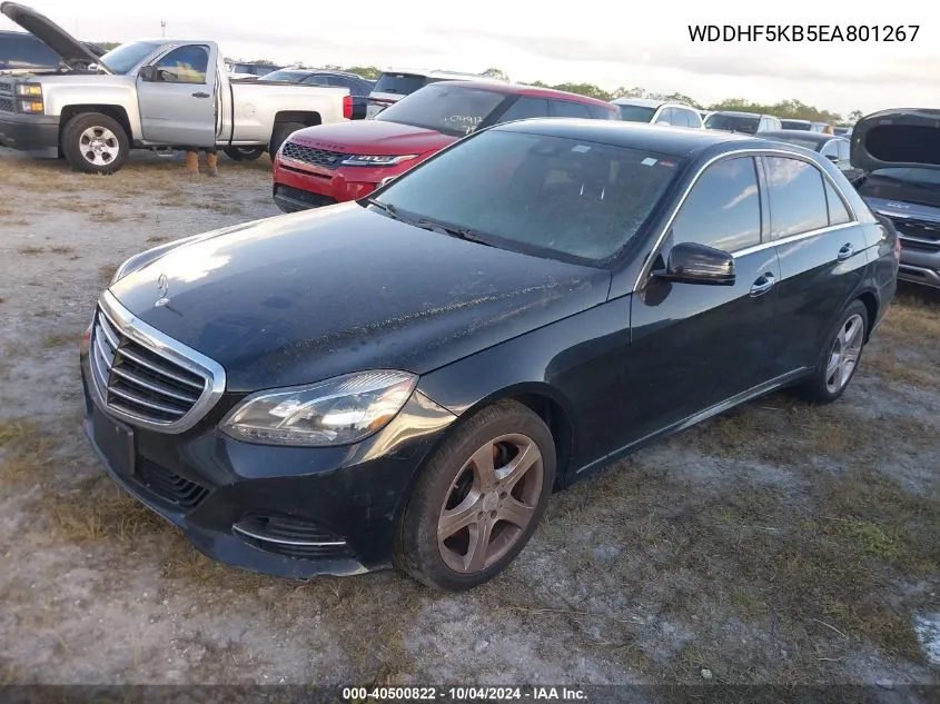 2014 Mercedes-Benz E 350 VIN: WDDHF5KB5EA801267 Lot: 40500822