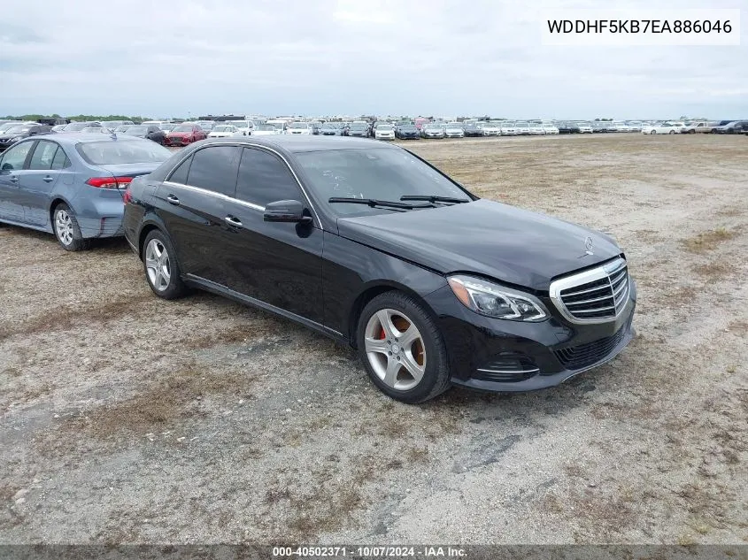 2014 Mercedes-Benz E 350 VIN: WDDHF5KB7EA886046 Lot: 40502371