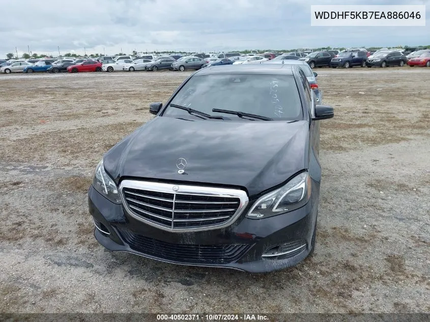 2014 Mercedes-Benz E 350 VIN: WDDHF5KB7EA886046 Lot: 40502371