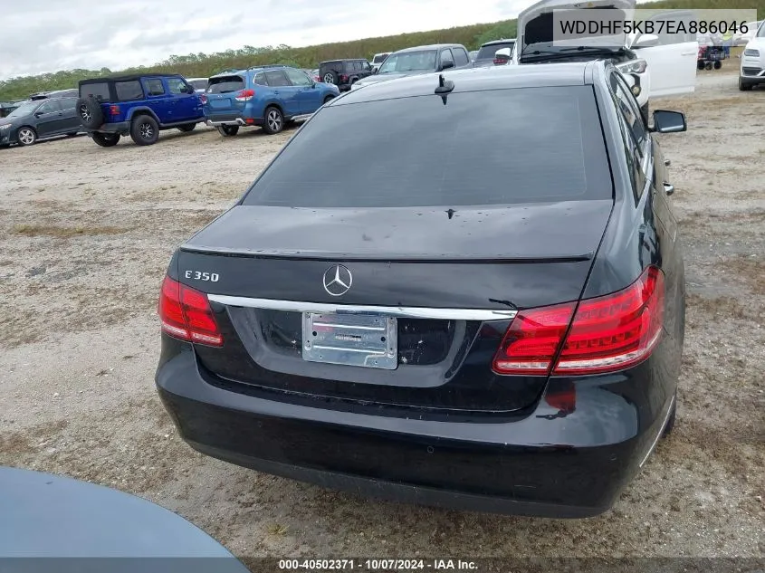 2014 Mercedes-Benz E 350 VIN: WDDHF5KB7EA886046 Lot: 40502371