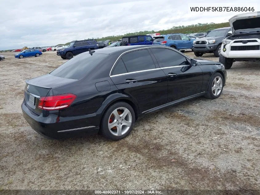 2014 Mercedes-Benz E 350 VIN: WDDHF5KB7EA886046 Lot: 40502371