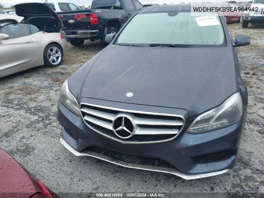 2014 Mercedes-Benz E 350 VIN: WDDHF5KB9EA964942 Lot: 40515905