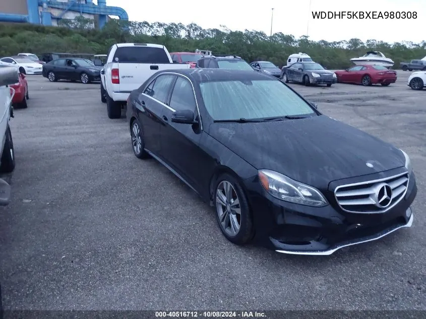 2014 Mercedes-Benz E 350 VIN: WDDHF5KBXEA980308 Lot: 40516712