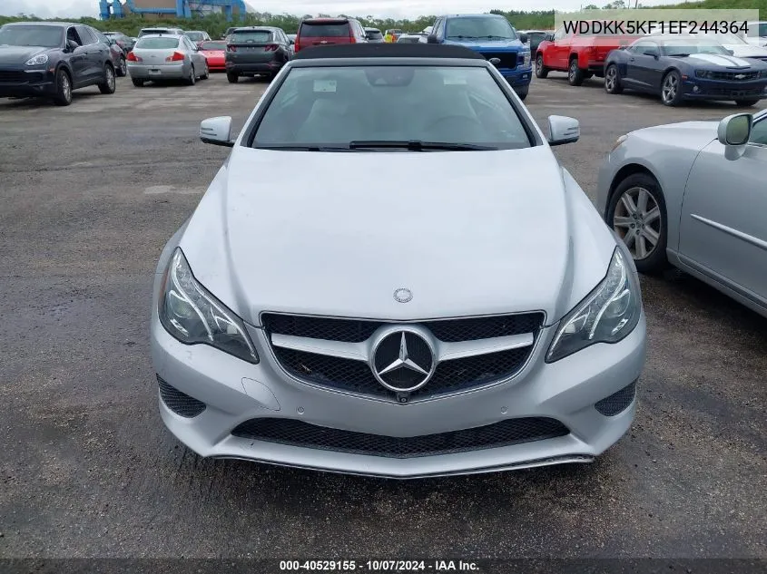 2014 Mercedes-Benz E 350 VIN: WDDKK5KF1EF244364 Lot: 40529155