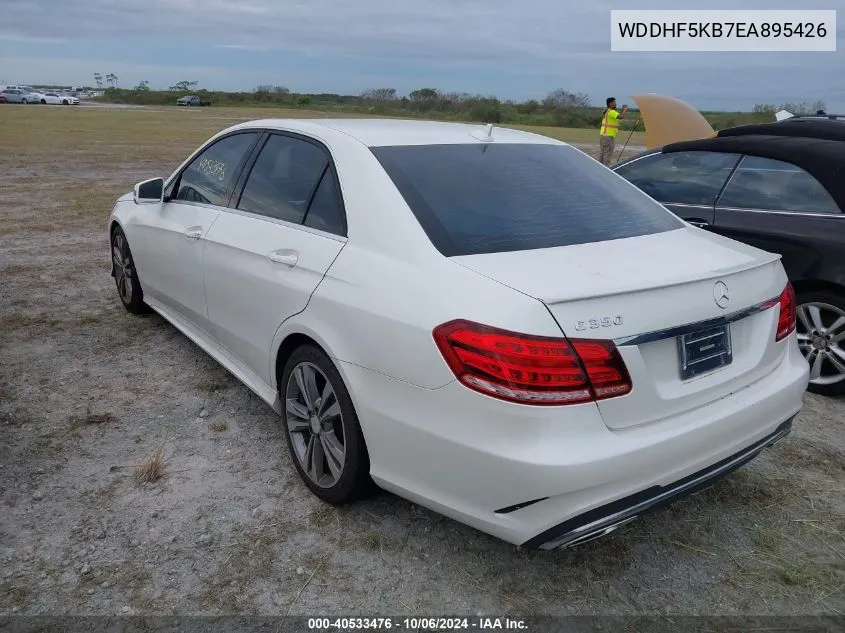 2014 Mercedes-Benz E 350 VIN: WDDHF5KB7EA895426 Lot: 40533476