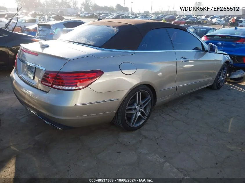 2014 Mercedes-Benz E 350 VIN: WDDKK5KF7EF265512 Lot: 40537369