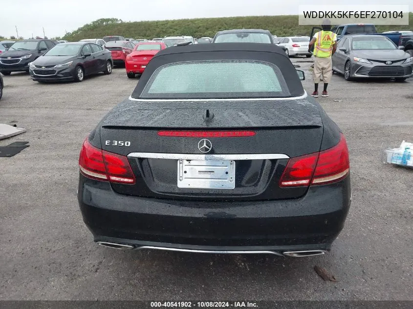 2014 Mercedes-Benz E 350 VIN: WDDKK5KF6EF270104 Lot: 40541902