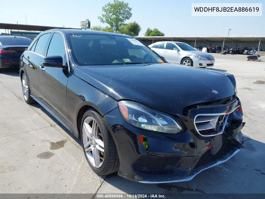 2014 Mercedes-Benz E 350 4Matic VIN: WDDHF8JB2EA886619 Lot: 40585858