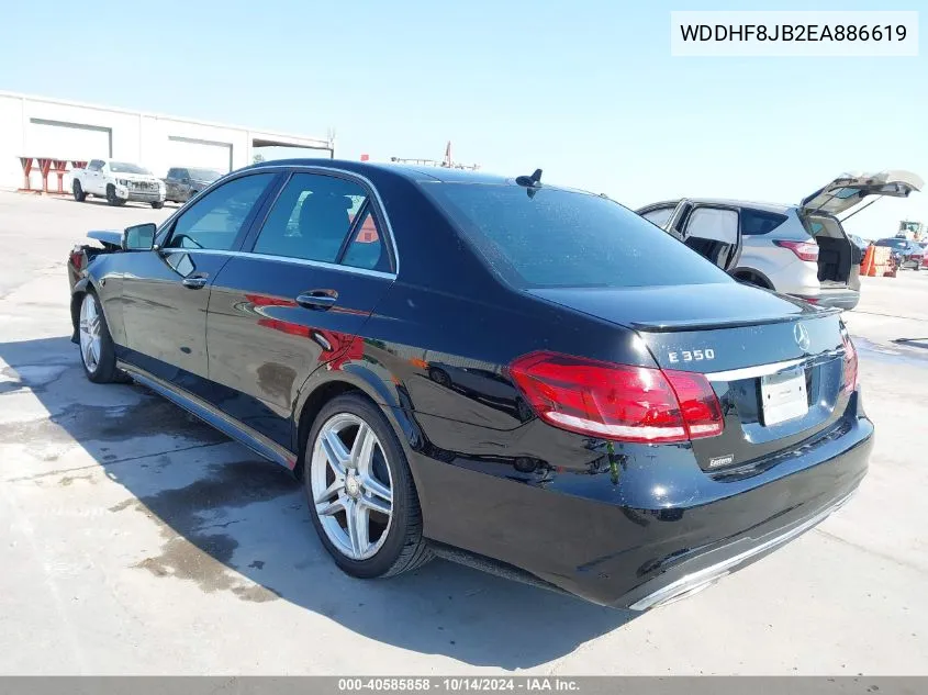 2014 Mercedes-Benz E 350 4Matic VIN: WDDHF8JB2EA886619 Lot: 40585858