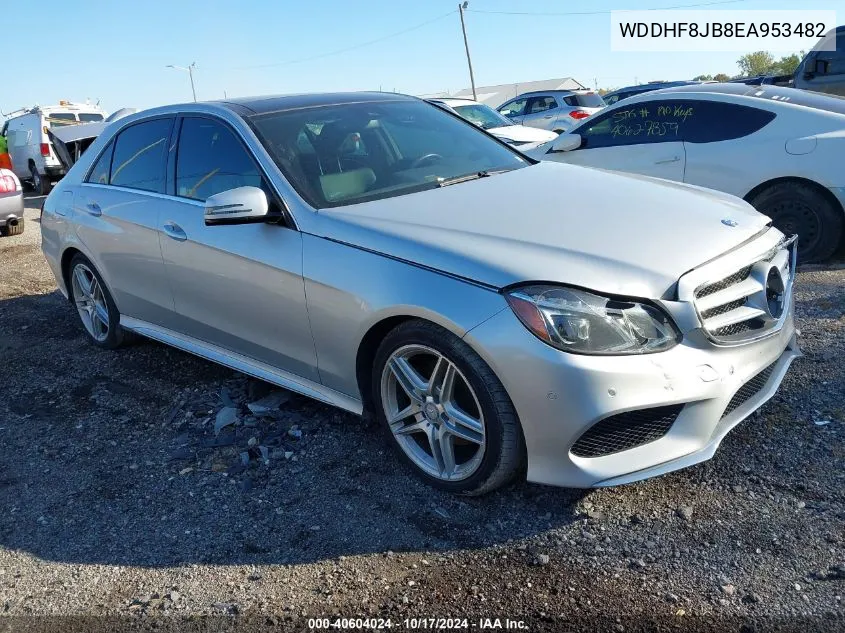 2014 Mercedes-Benz E 350 4Matic VIN: WDDHF8JB8EA953482 Lot: 40604024