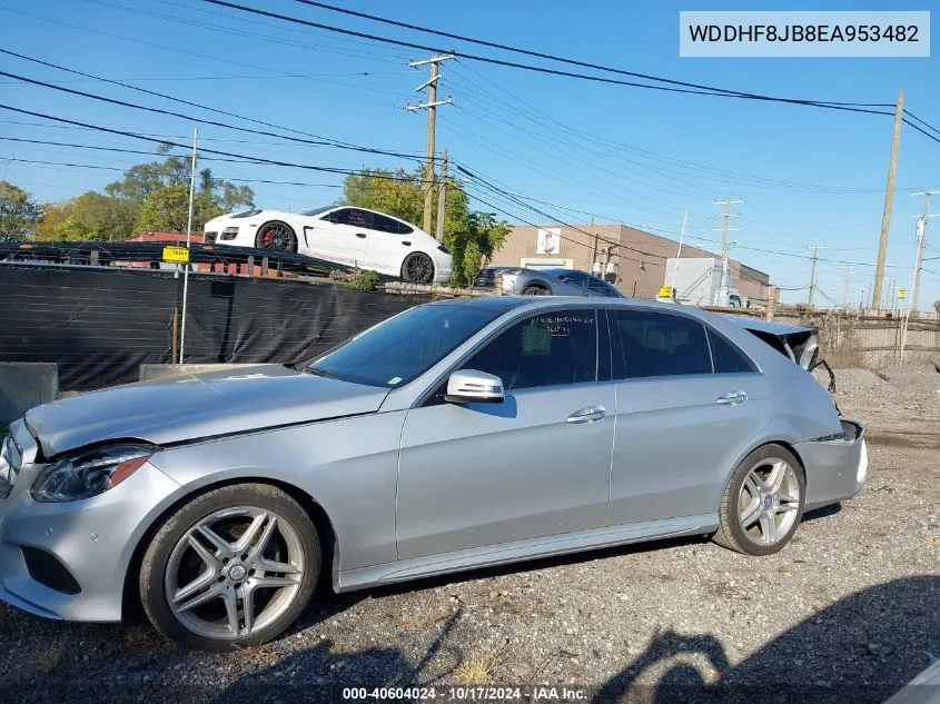 2014 Mercedes-Benz E 350 4Matic VIN: WDDHF8JB8EA953482 Lot: 40604024